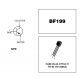 BF199 Transistor RF NPN 25V 25mA 0,5W 550MHz case: TO-92